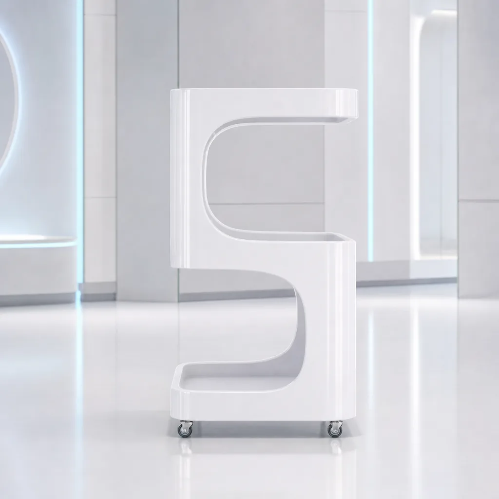 LUMA Cart — silueta curva de perfil
