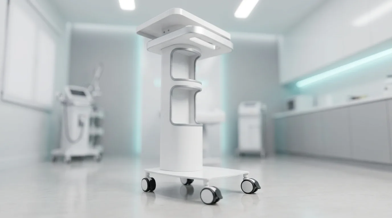 LUMA Tech en un consultorio profesional, junto a equipos de aparatología estética