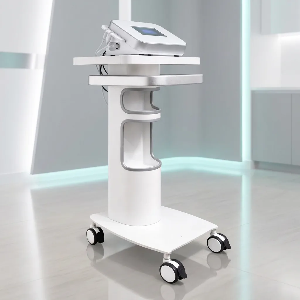 LUMA Tech con un equipo de aparatología estética montado sobre la mesa superior