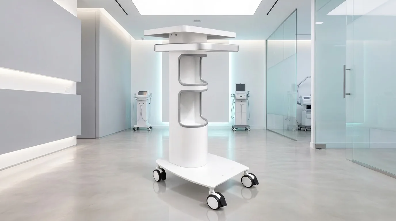 LUMA Tech — carrito reforzado para aparatología estética